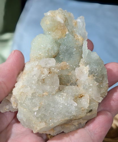 Prehnite and Quart in Matrix Specimen
