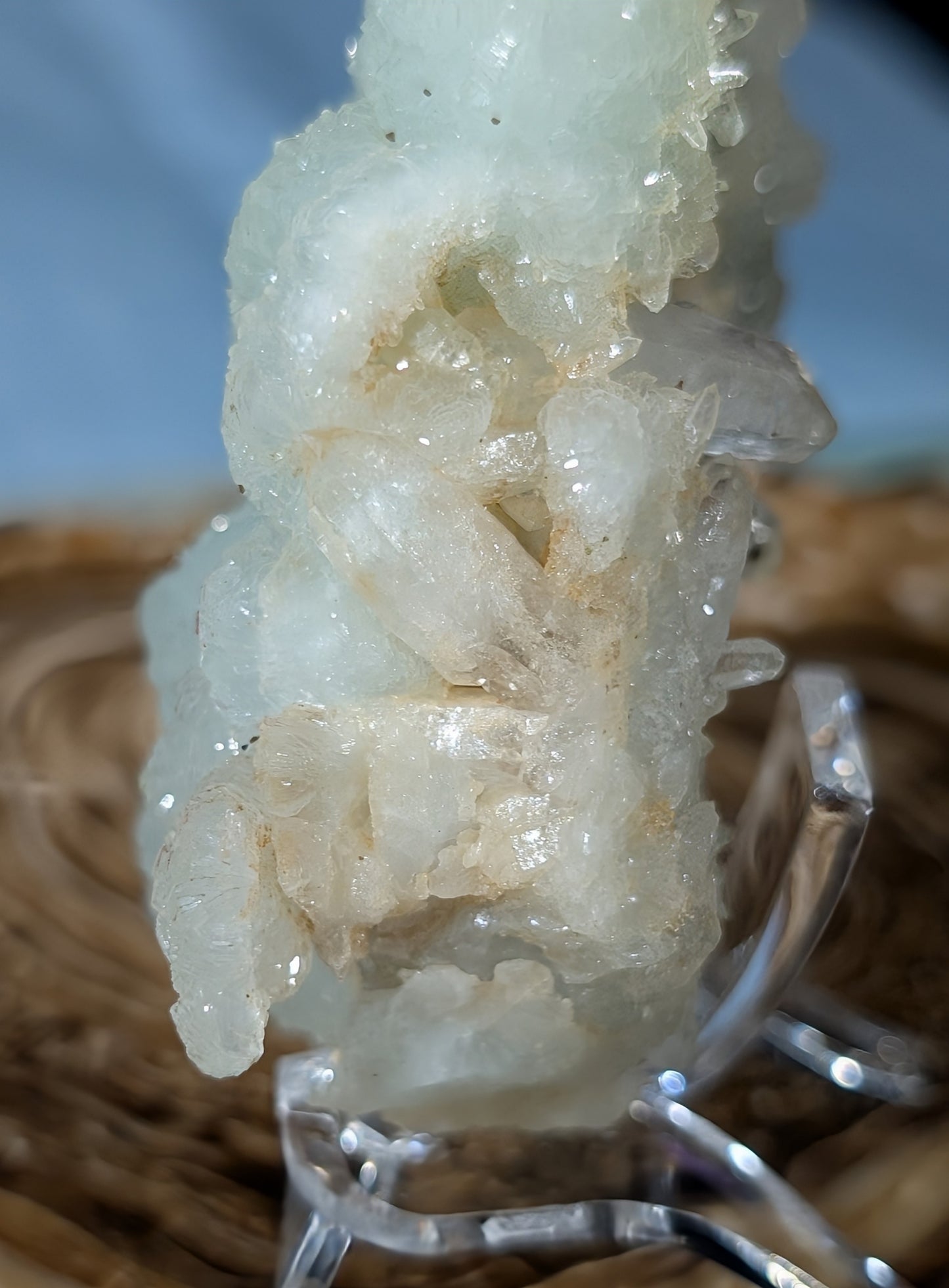 Prehnite and Quart in Matrix Specimen