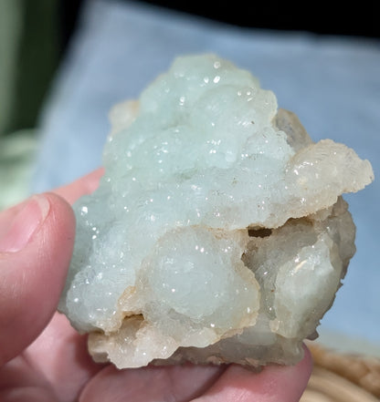 Prehnite and Quart in Matrix Specimen