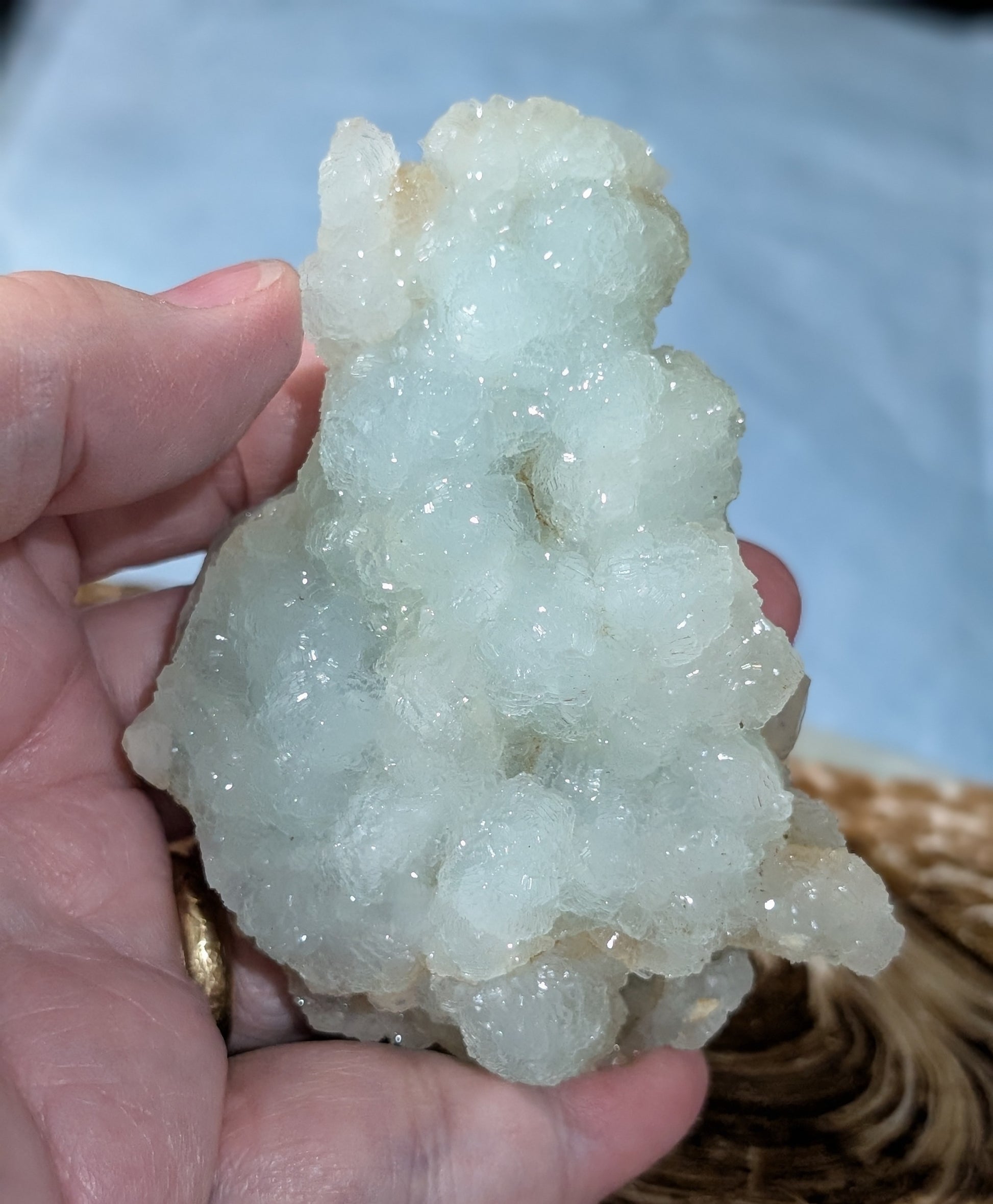 Prehnite and Quart in Matrix Specimen