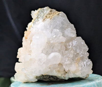 Prehnite and Quartz in Matrix Specimen