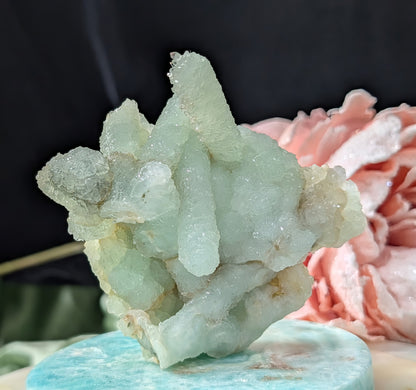 Pseudomorph Prehnite Cluster Specimen