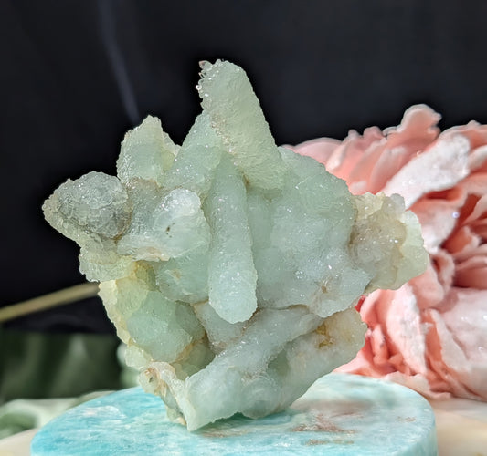 Pseudomorph Prehnite Cluster Specimen