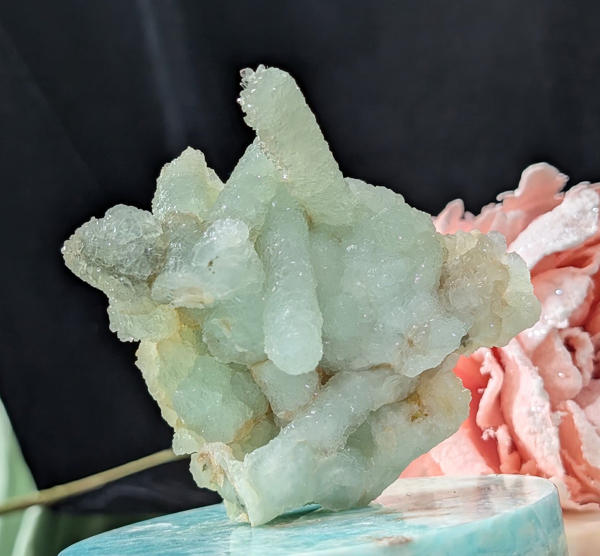 Pseudomorph Prehnite Cluster Specimen