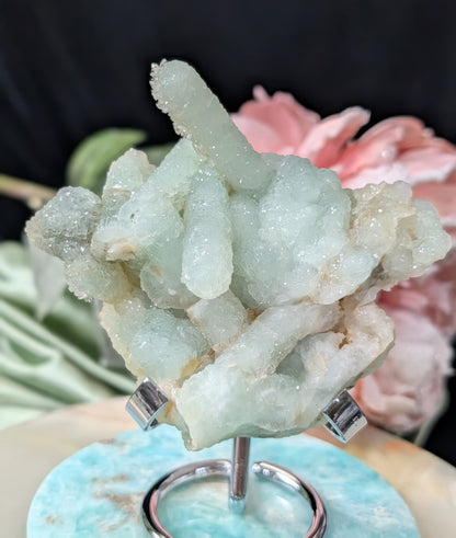 Pseudomorph Prehnite Cluster Specimen