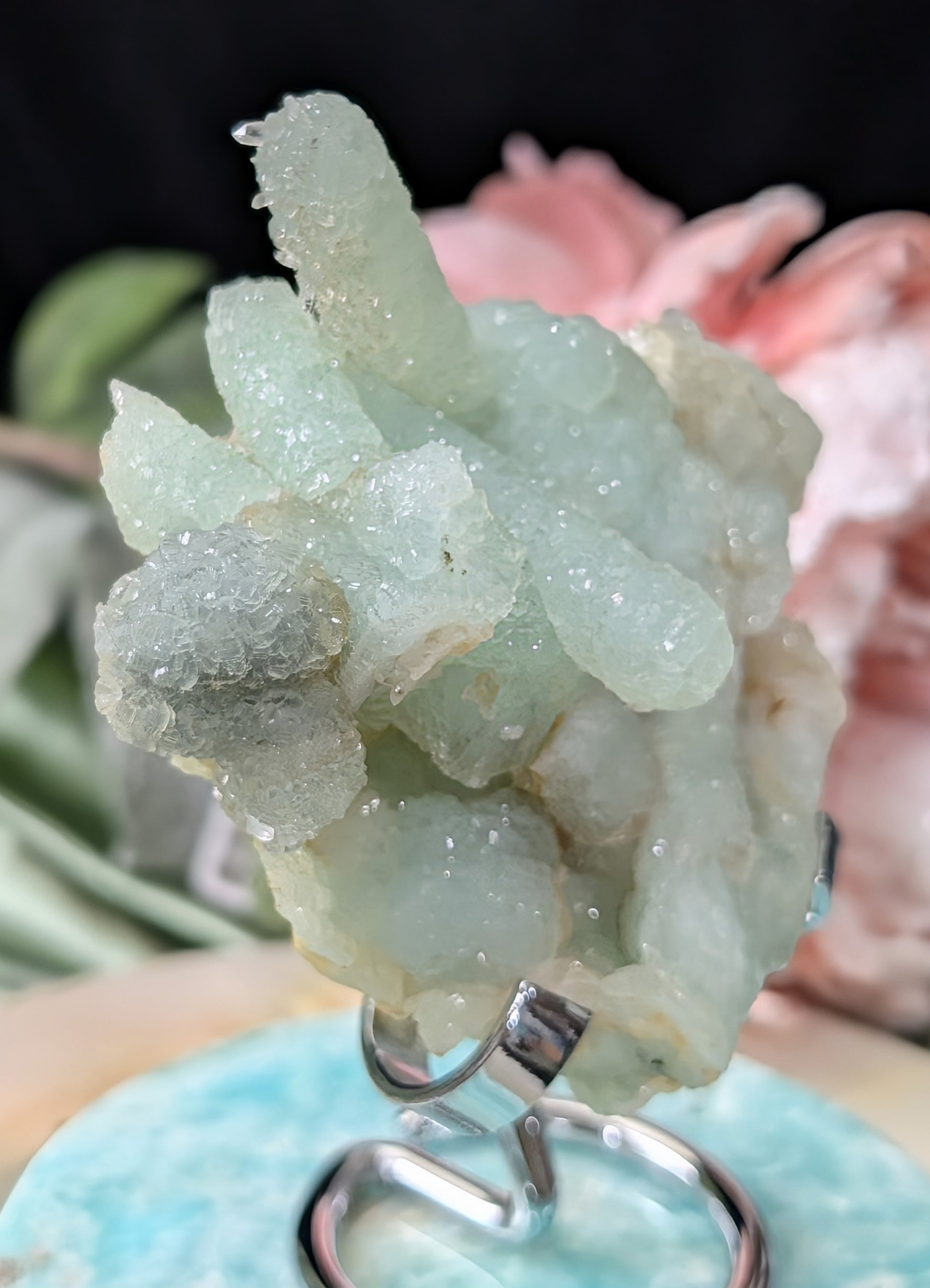 Pseudomorph Prehnite Cluster Specimen
