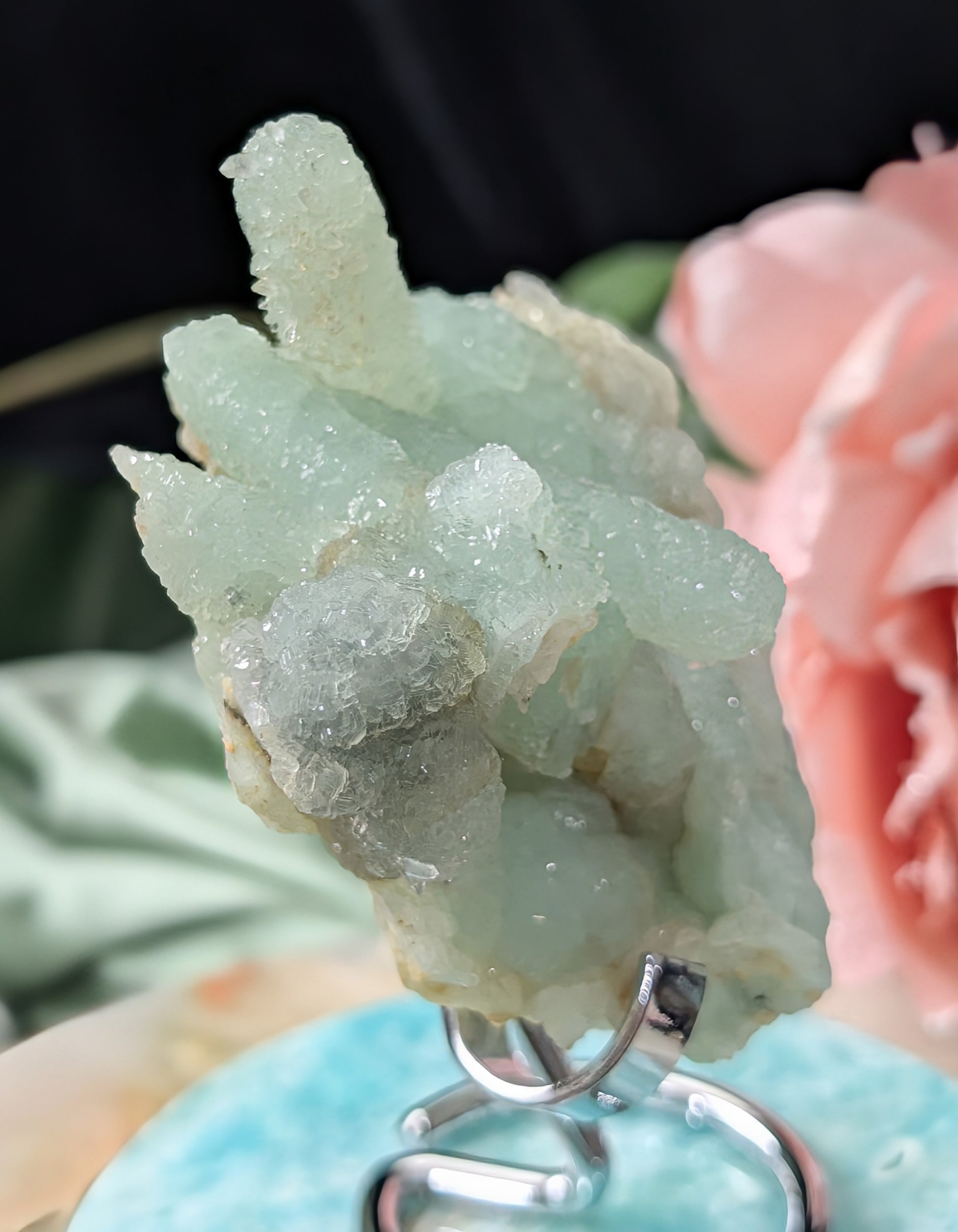 Pseudomorph Prehnite Cluster Specimen