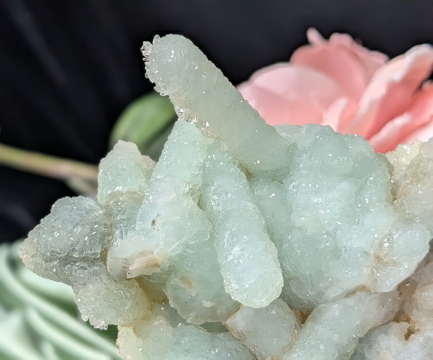 Pseudomorph Prehnite Cluster Specimen