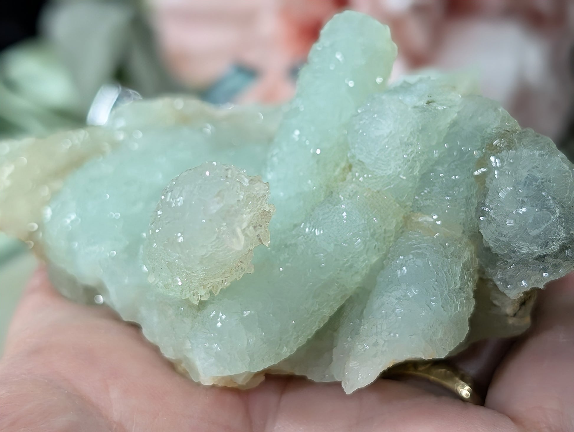 Pseudomorph Prehnite Cluster Specimen