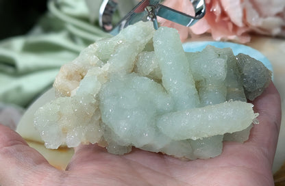 Pseudomorph Prehnite Cluster Specimen