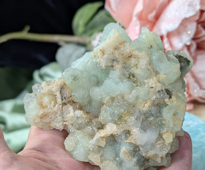 Pseudomorph Prehnite Cluster Specimen