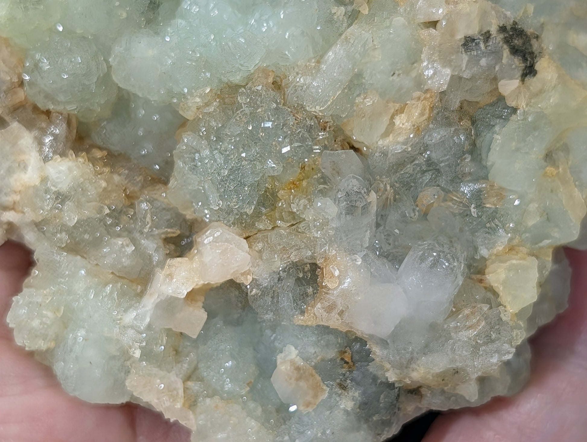 Pseudomorph Prehnite Cluster Specimen
