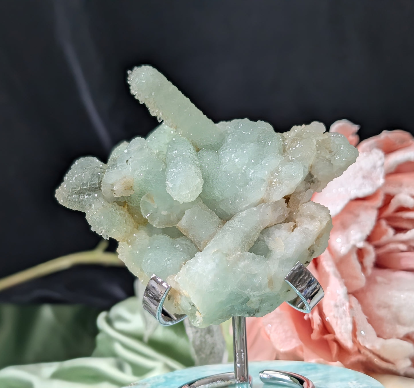 Pseudomorph Prehnite Cluster Specimen