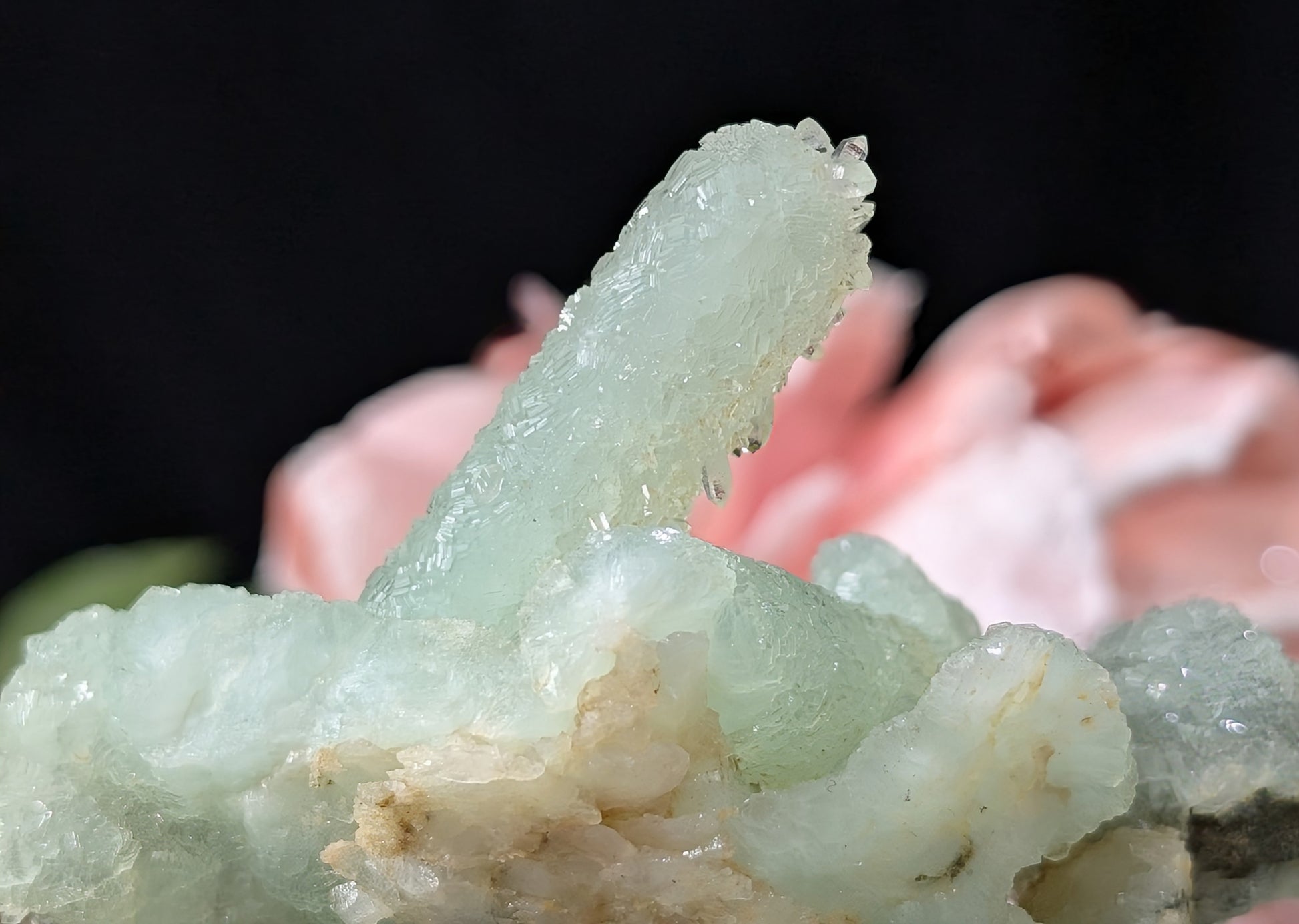 Pseudomorph Prehnite Cluster Specimen
