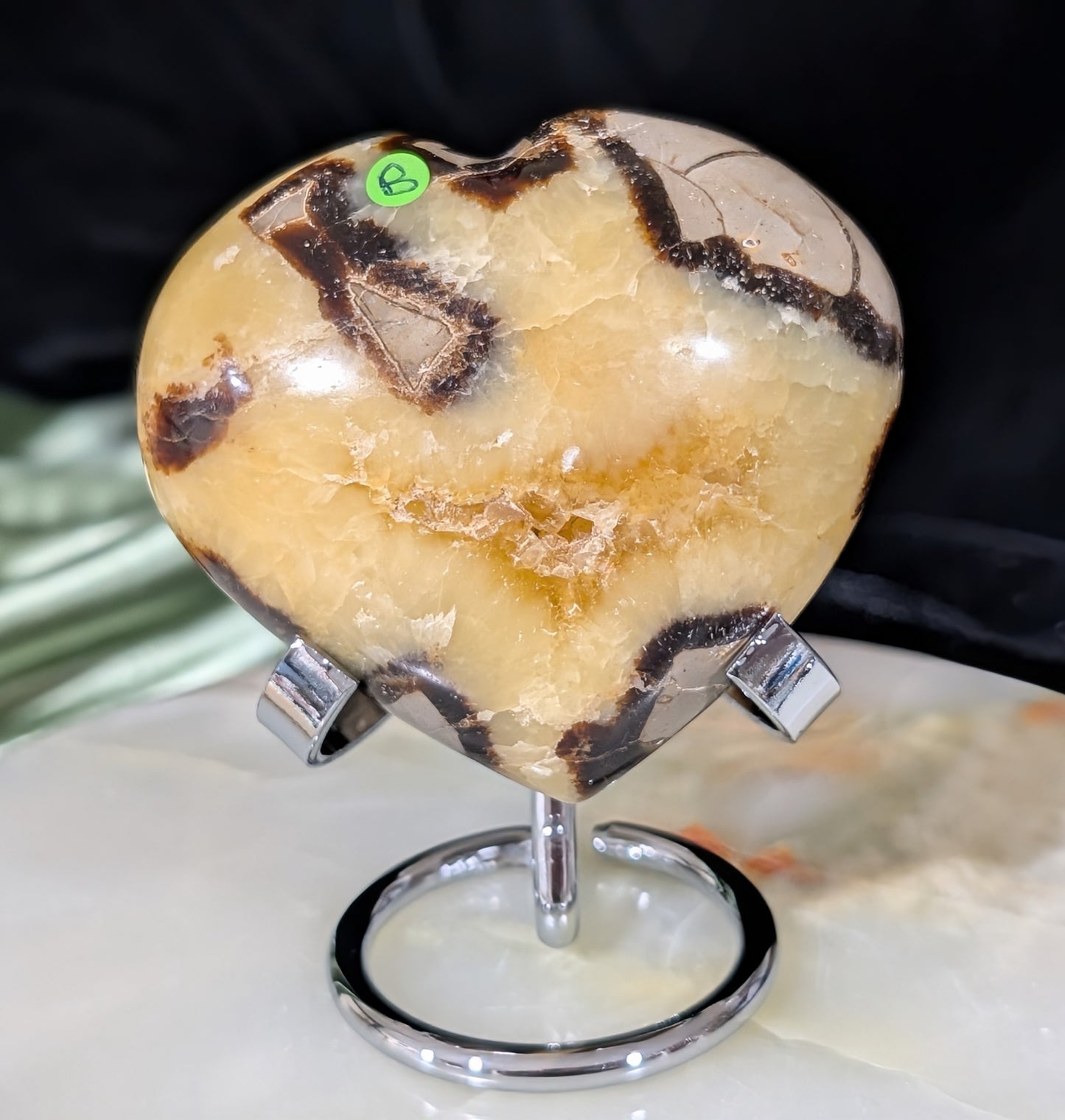 Puffy Septarian Heart