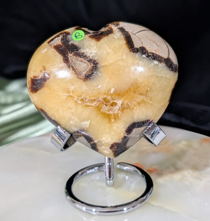 Puffy Septarian Heart