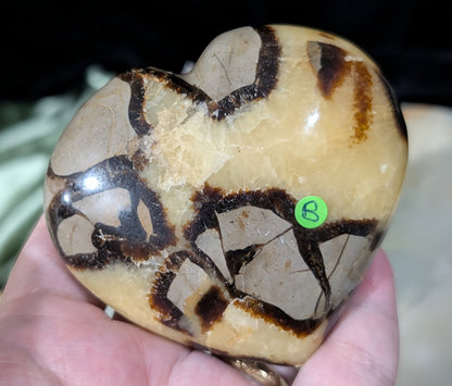 Puffy Septarian Heart