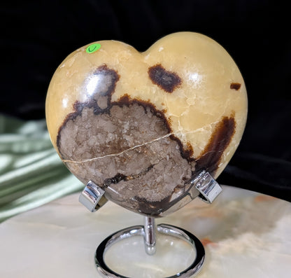 Puffy Septarian Heart