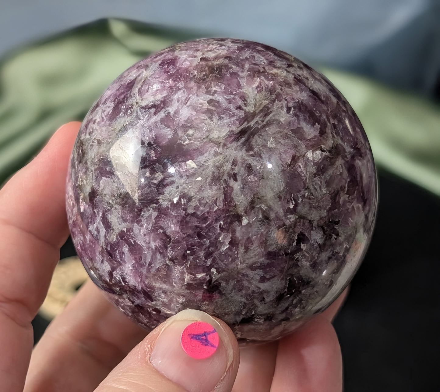 Purple Mica Sphere 1A4