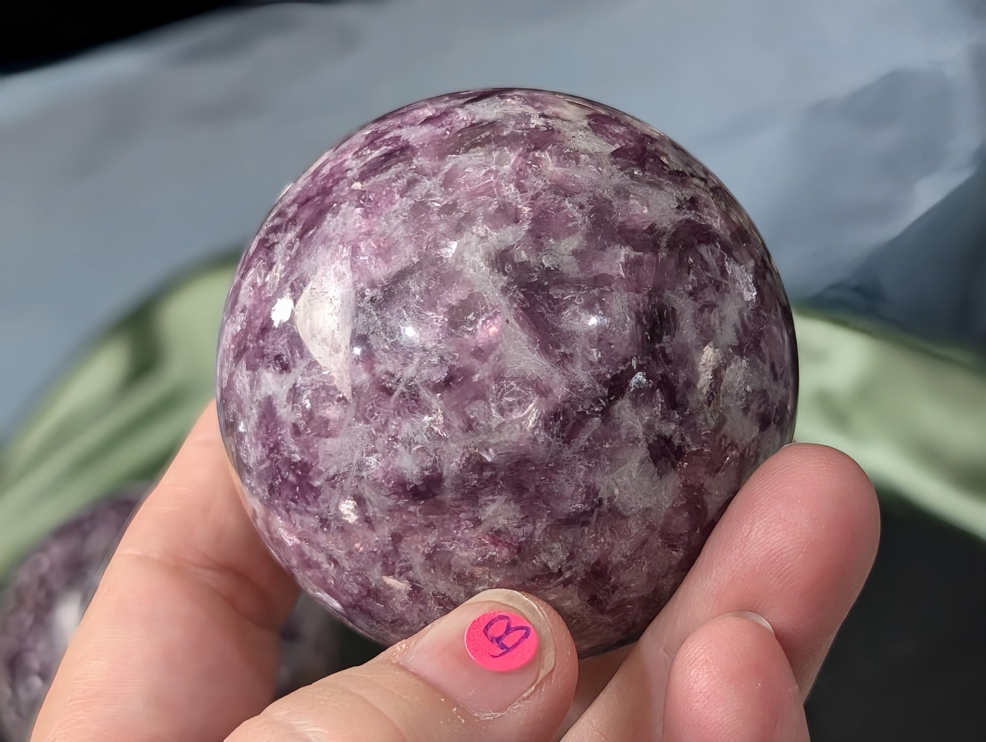 Purple Mica Sphere 1B8