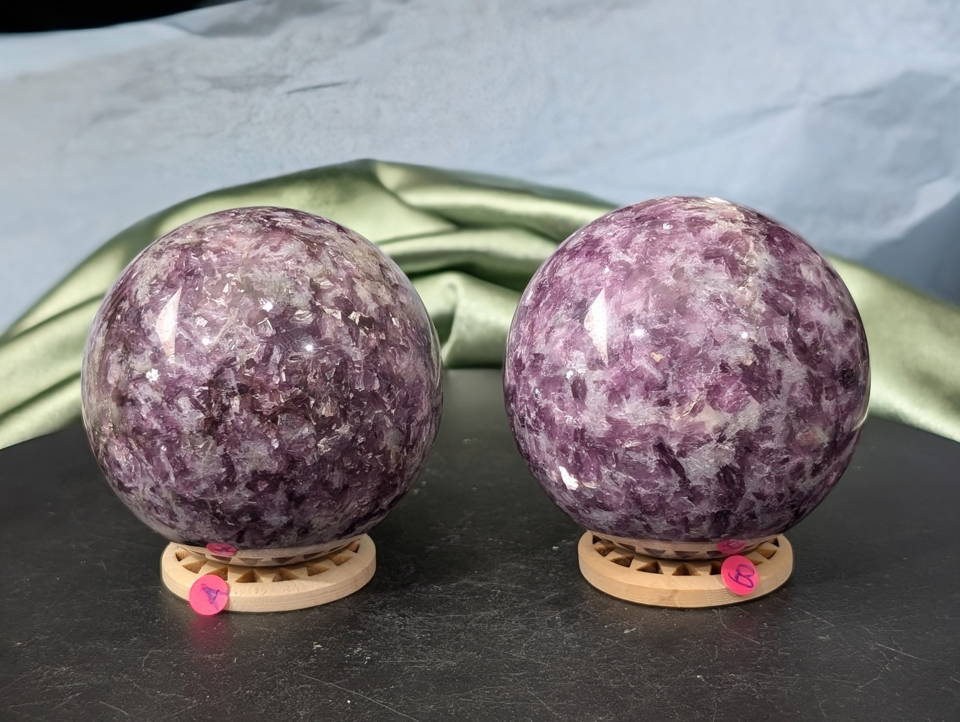 Purple Mica Spheres