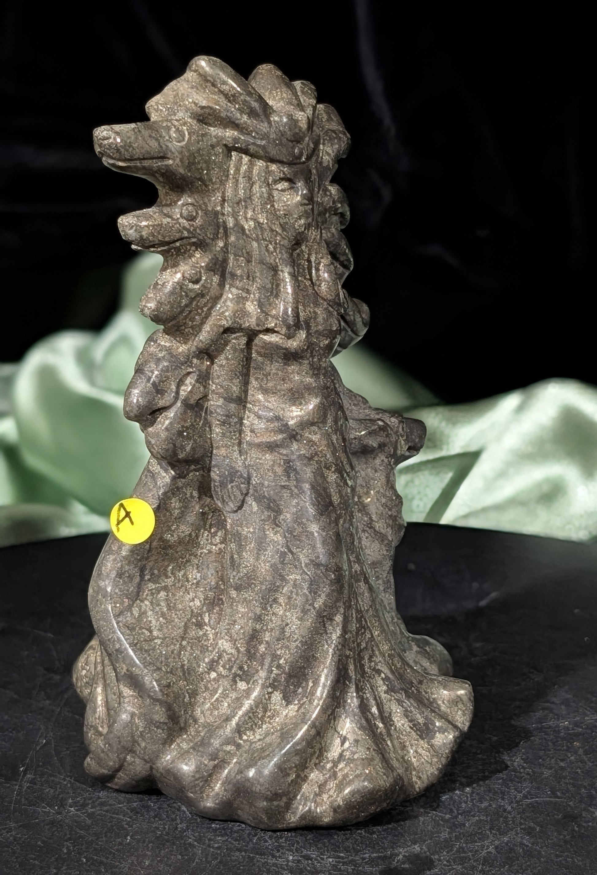 Pyrite Hecate Figurine
