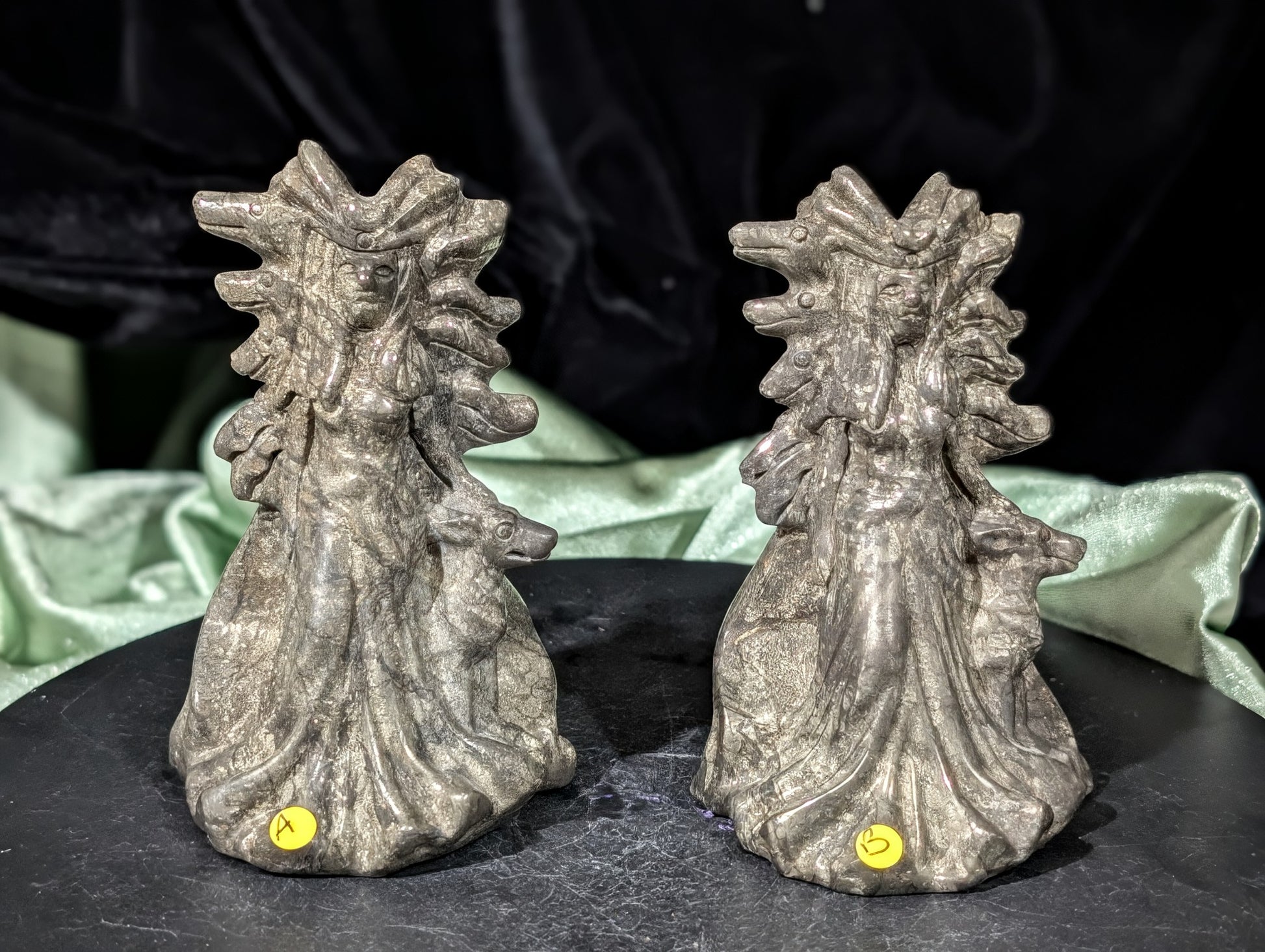 Pyrite Hecate Figurines