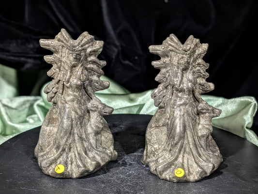 Pyrite Hecate Figurines
