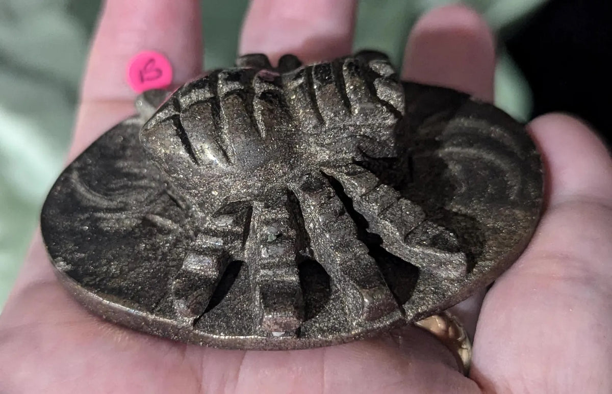 Pyrite Spider Figurine