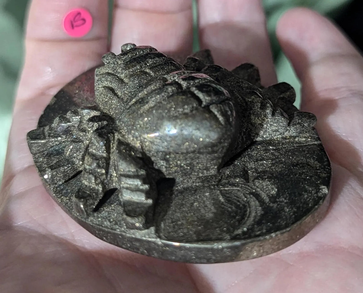 Pyrite Spider Figurine