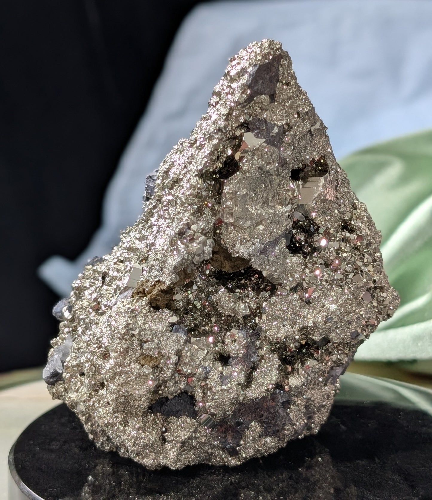 Pyrite in Matrix with Galena Specimen