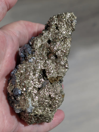 Pyrite in Matrix with Galena Specimen