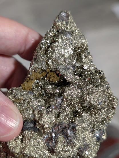 Pyrite in Matrix with Galena Specimen