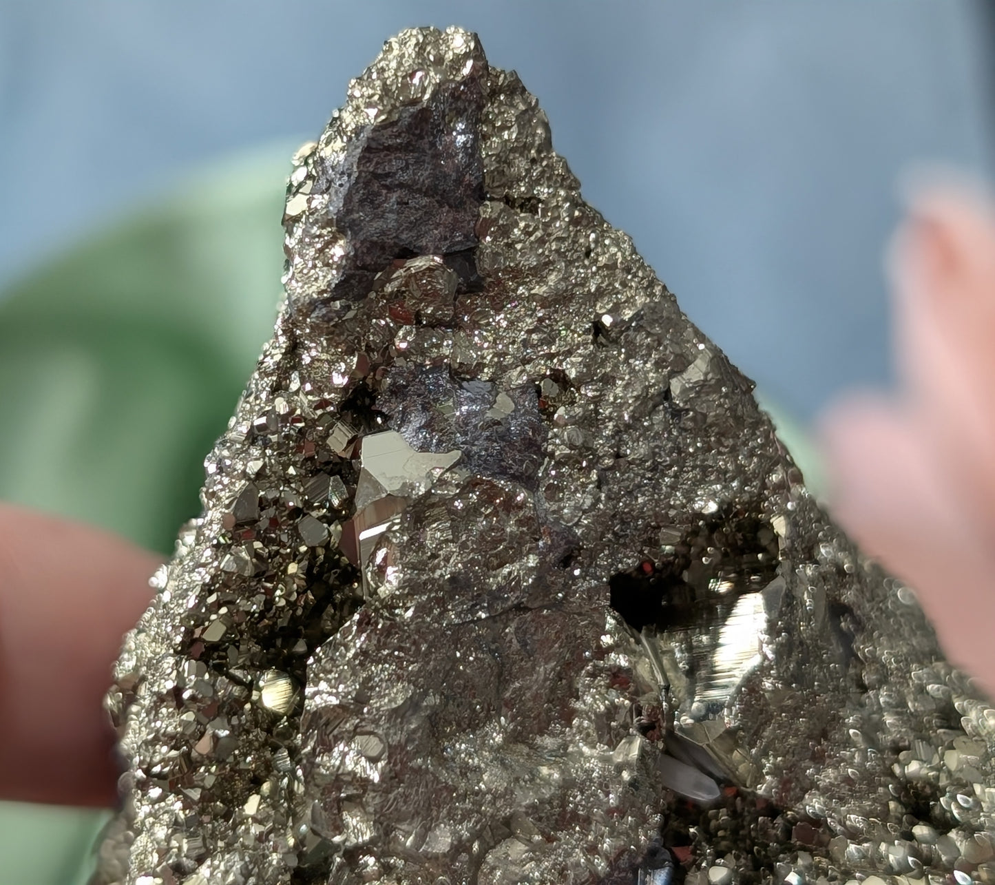 Pyrite in Matrix with Galena Specimen