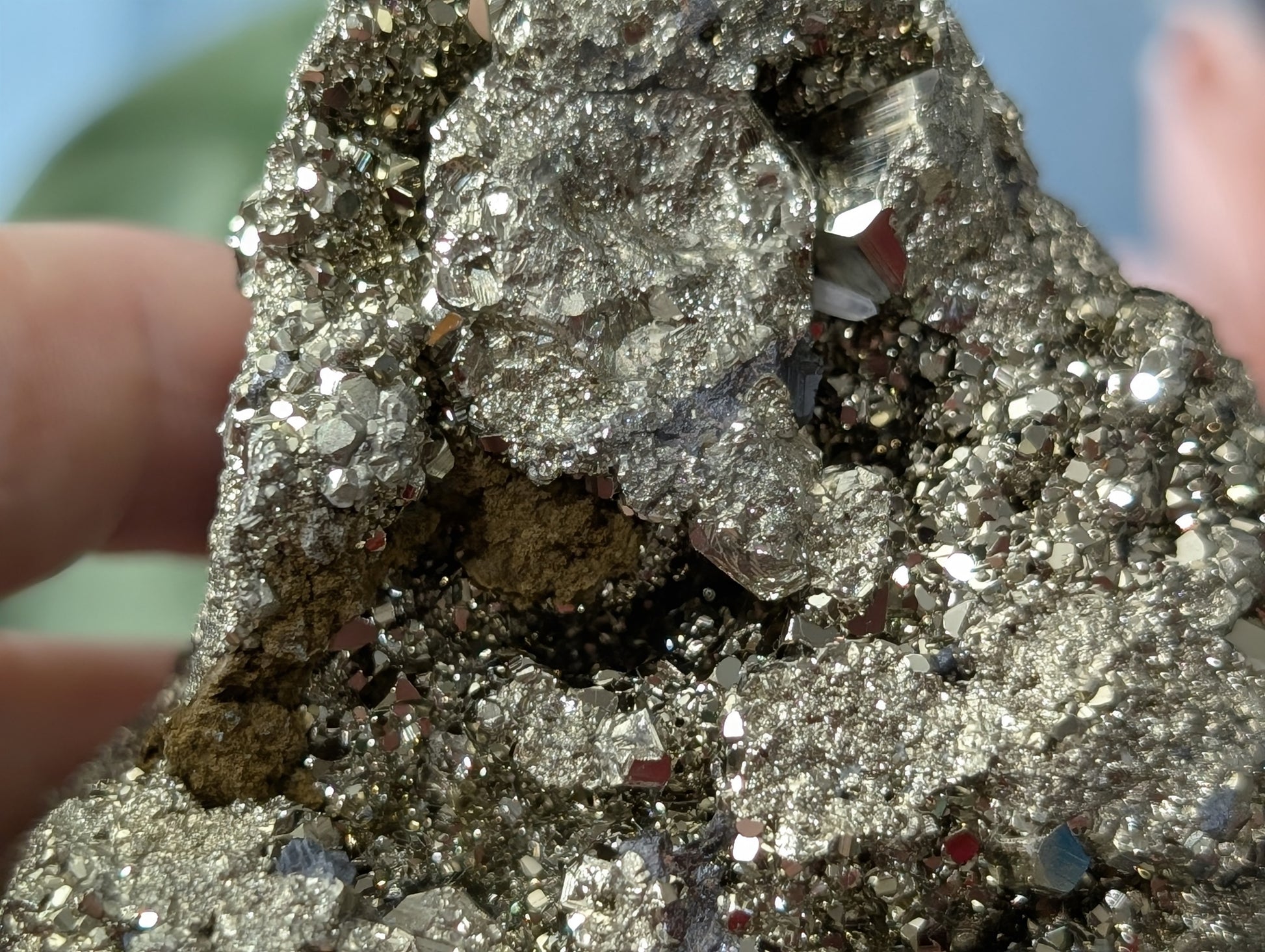 Pyrite in Matrix with Galena Specimen