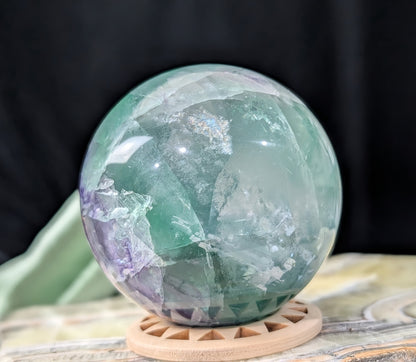 Rainbow Fluorite Sphere