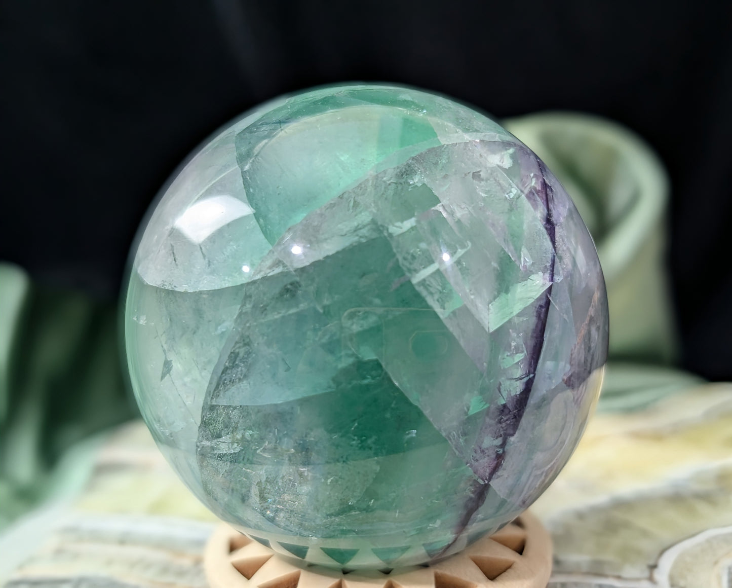 Rainbow Fluorite Sphere