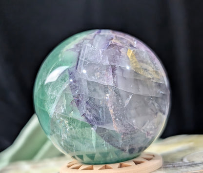 Rainbow Fluorite Sphere