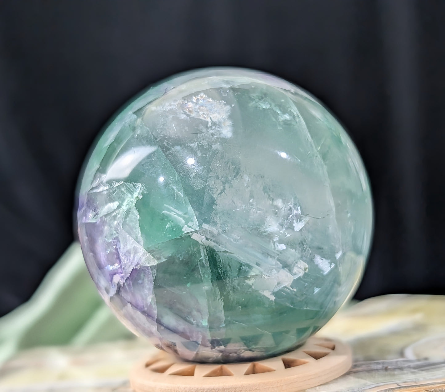Rainbow Fluorite Sphere