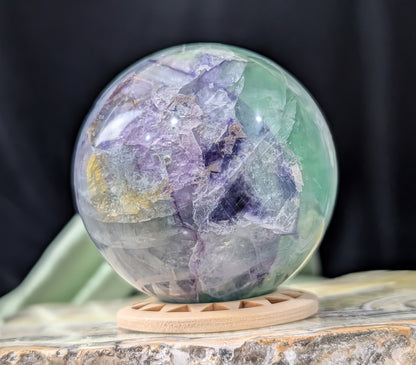 Rainbow Fluorite Sphere