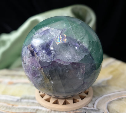 Rainbow Fluorite Sphere