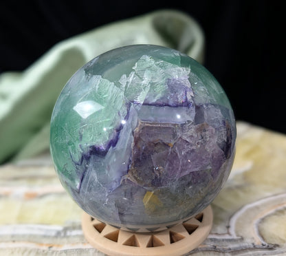 Rainbow Fluorite Sphere