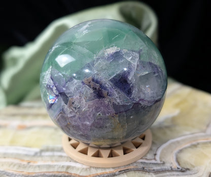 Rainbow Fluorite Sphere