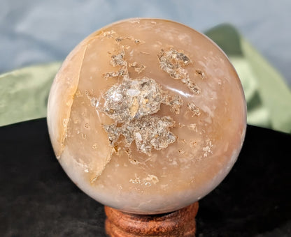 Rainbow Plume Agate Sphere