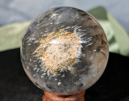 Rainbow Plume Agate Sphere