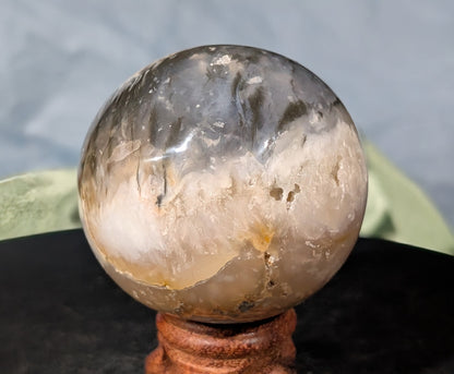 Rainbow Plume Agate Sphere