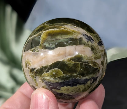 Rare Patterned Serpentine Sphere