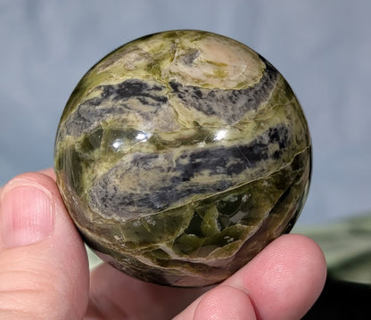 Rare Patterned Serpentine Sphere