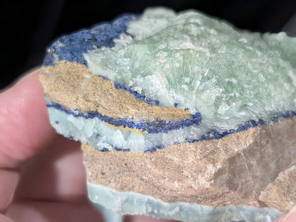 Raw Azurite in Smithsonite Specimen