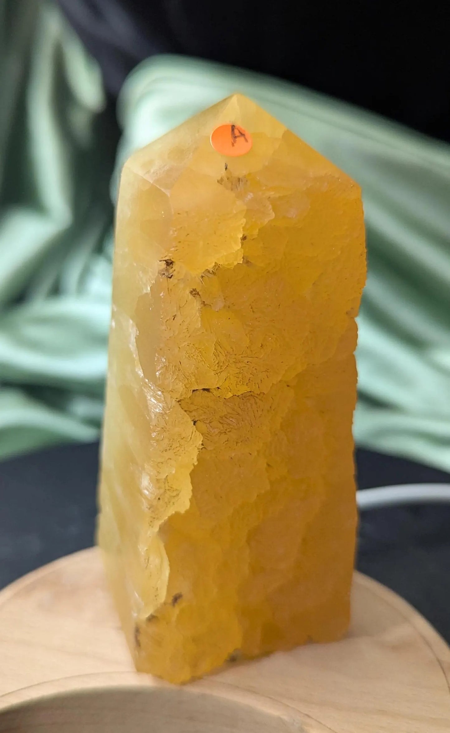 Raw Edge Golden Calcite Tower
